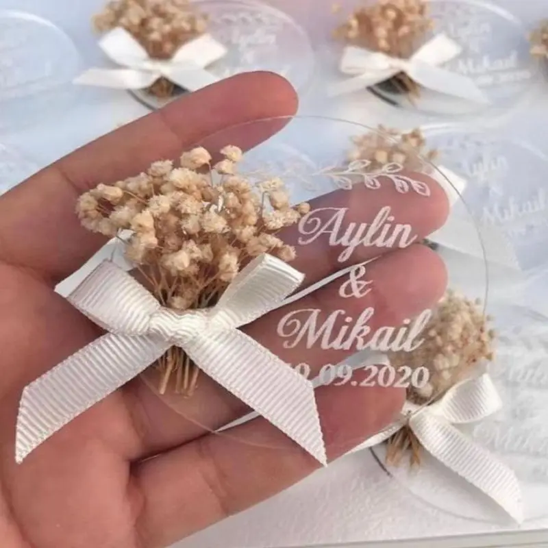 Plexi Magnet 50 PCs Can Be Customized Baby Shower Wedding Birthday Kına For Engagement Wedding Party And Events