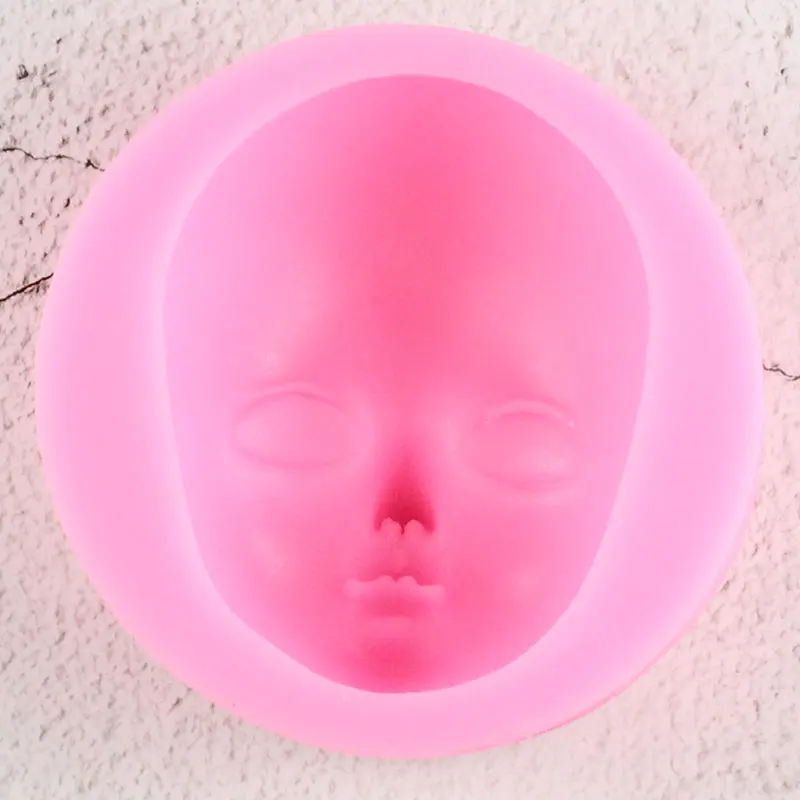 Girl Face Silicone Mold Fondant Cake Decorating Tools Woman Mask Candy Chocolate Gumpaste Mould Soap Polymer Clay Resin Moulds