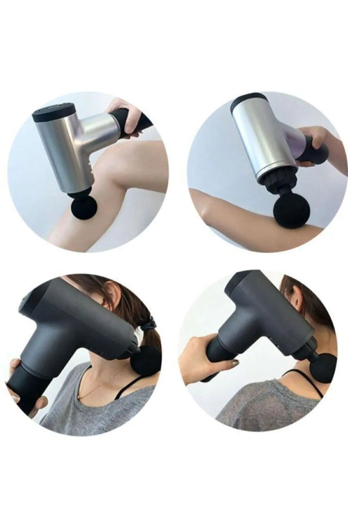 عالية التردد تدليك بندقية العضلات الاسترخاء الجسم الاسترخاء جهاز مساج كهربائي مع حقيبة المحمولة العلاج للياقة البدنية