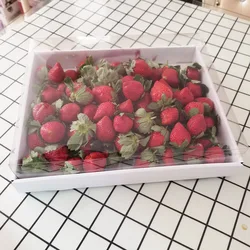 Transparent Cover Cardboard White Carton Strawberry Box For Grazing Charcuterie Food Packaging