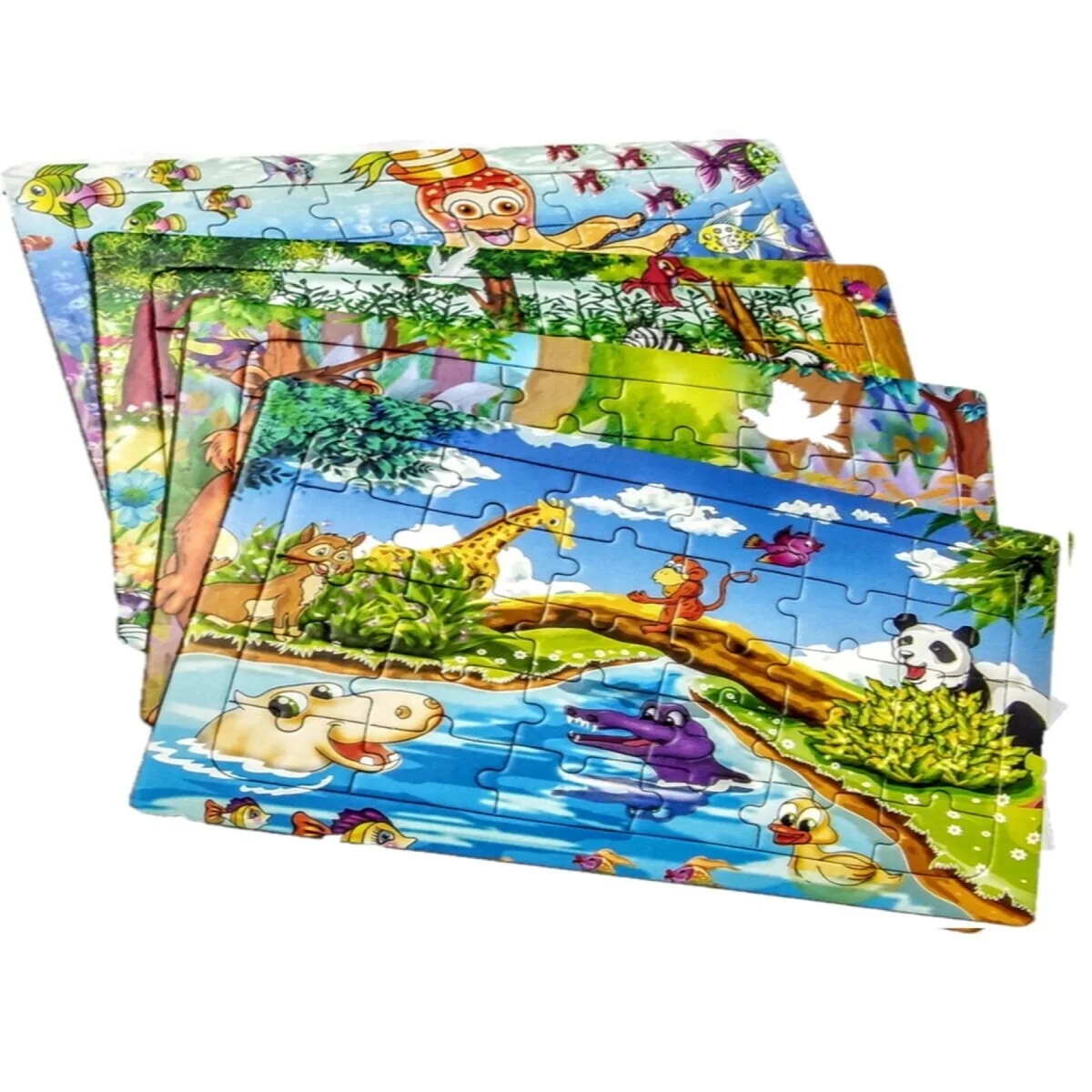 4 шт., детский Развивающий пазл