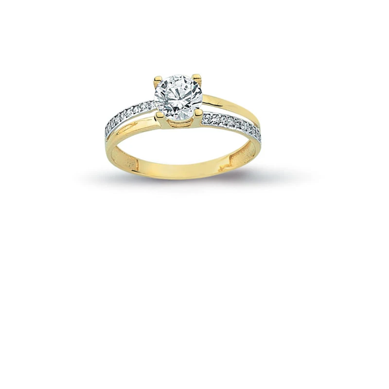 14K Solid Gold Solitaire Exclusive Engagement Wedding Ring