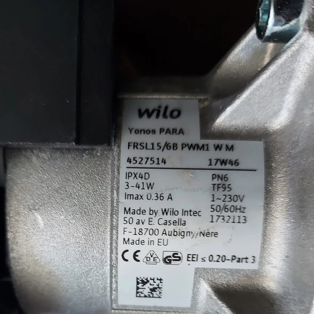 Wilo Yonos kit de bomba universal mais cabo 3980G161 ex 36602420-3980G160 Ferroli FRSL157514-36602420-Bluehelix 35, Divacondens