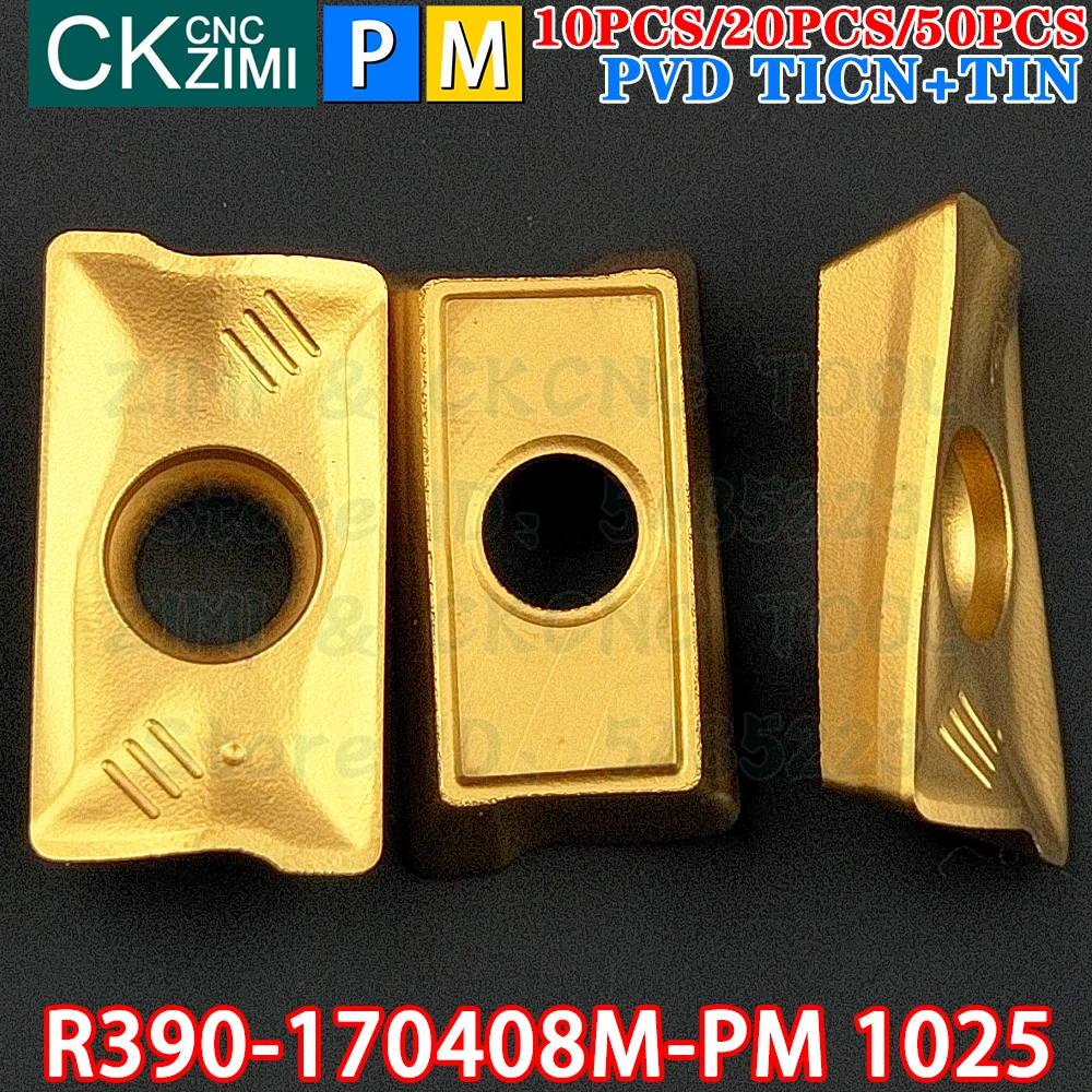 R390-170408M-PM 1025 R390 170408M PM 1025  كربيد إدراج الكتف طحن إدراج أدوات التصنيع باستخدام الحاسب الآلي مخرطة الميكانيكية فهرسة أداة القطع