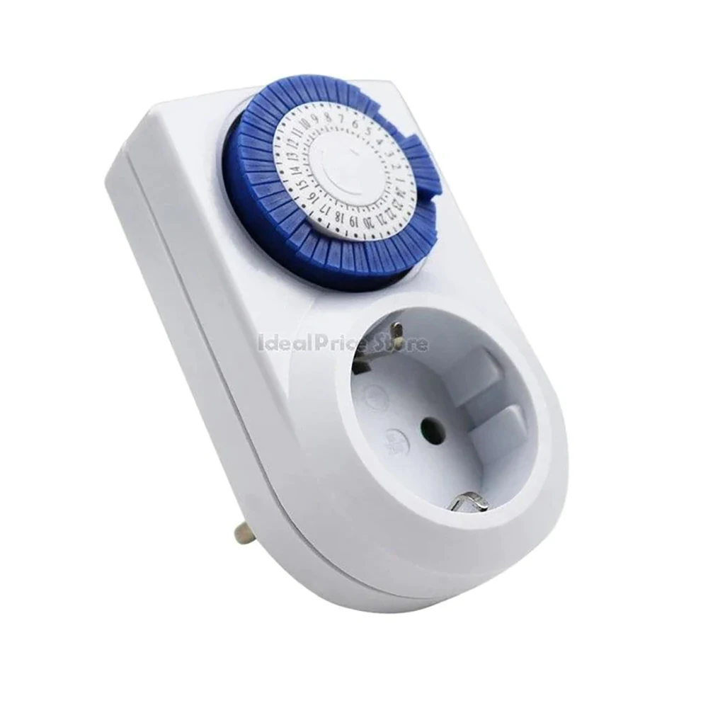 Extract®230V/16A 24 hour mechanical digital timer electrical plug