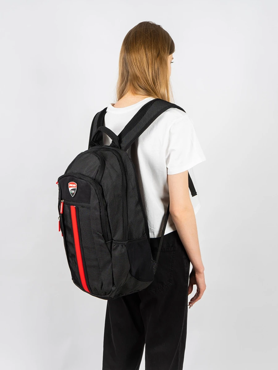 Backpack Ducati Corse large with orthopedic back, black male