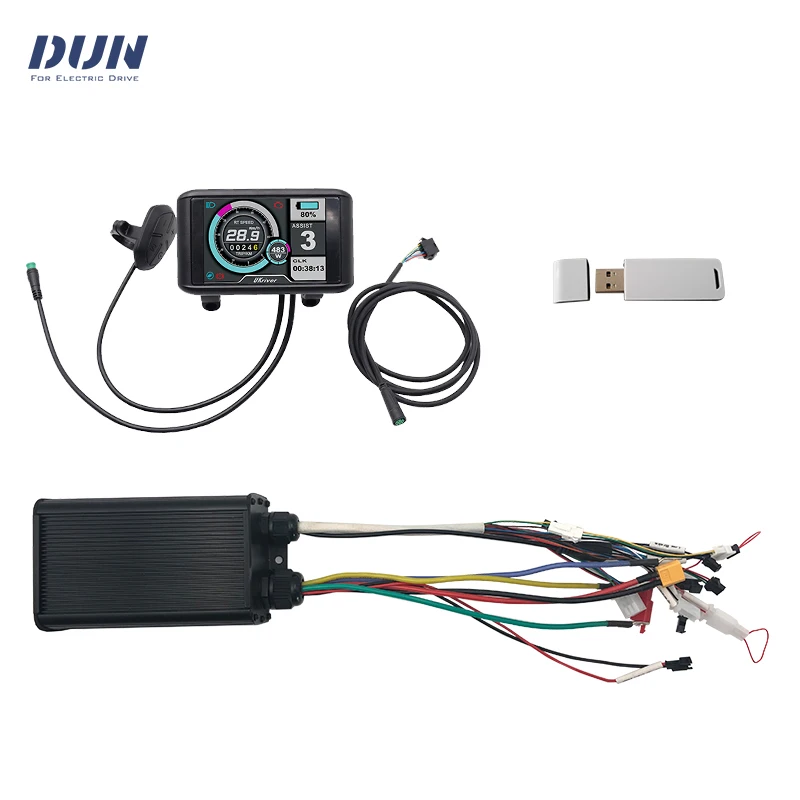 Sabvoton SVMC7245-APT 45A 36V-72V 800W 1500W Bldc Smart Scooter Motor Controller With Colorful UKC1 Display