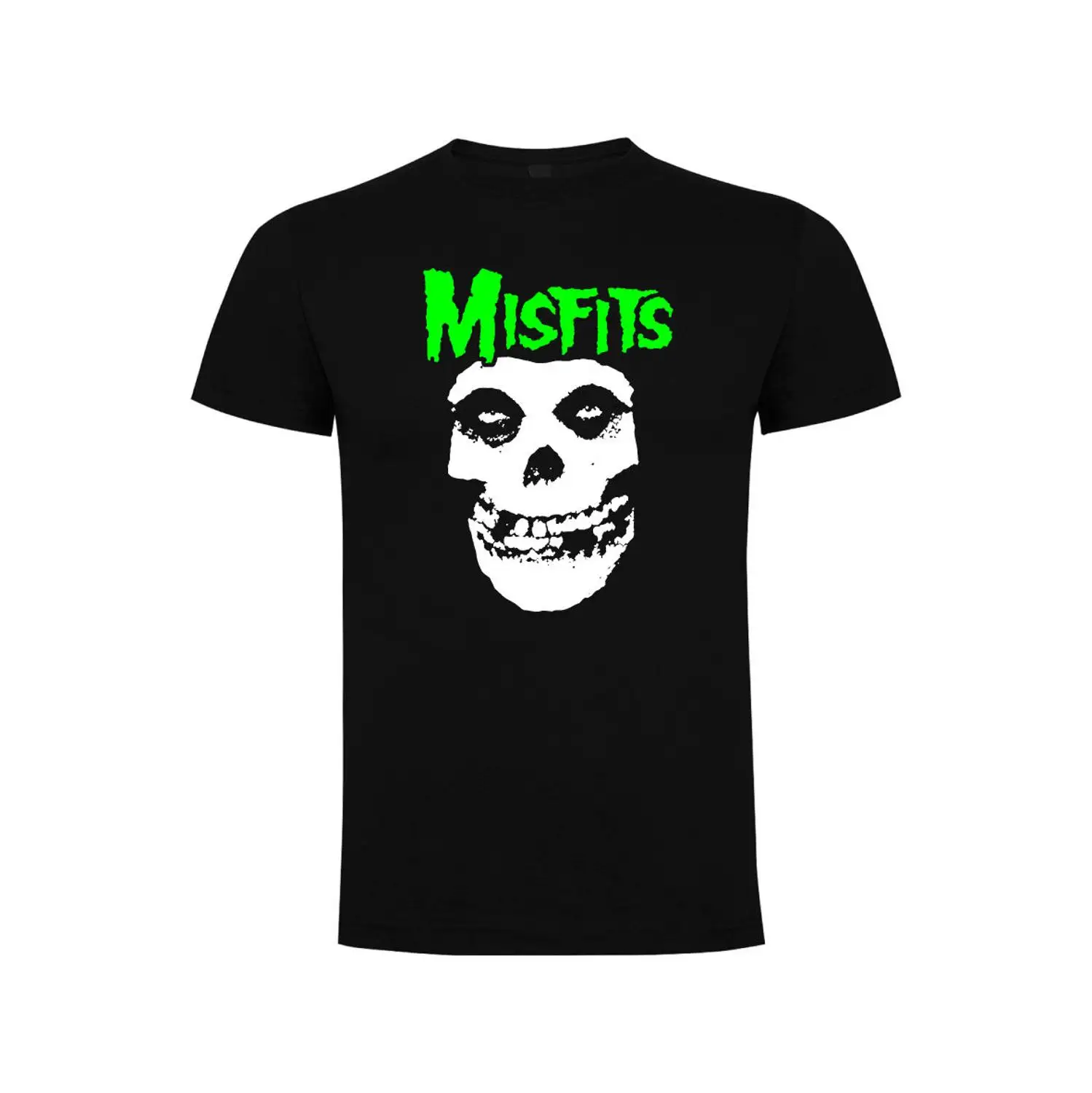 Premium Black Misfits Punk Premium 190 grs Phosphorite 100% Cotton Tee