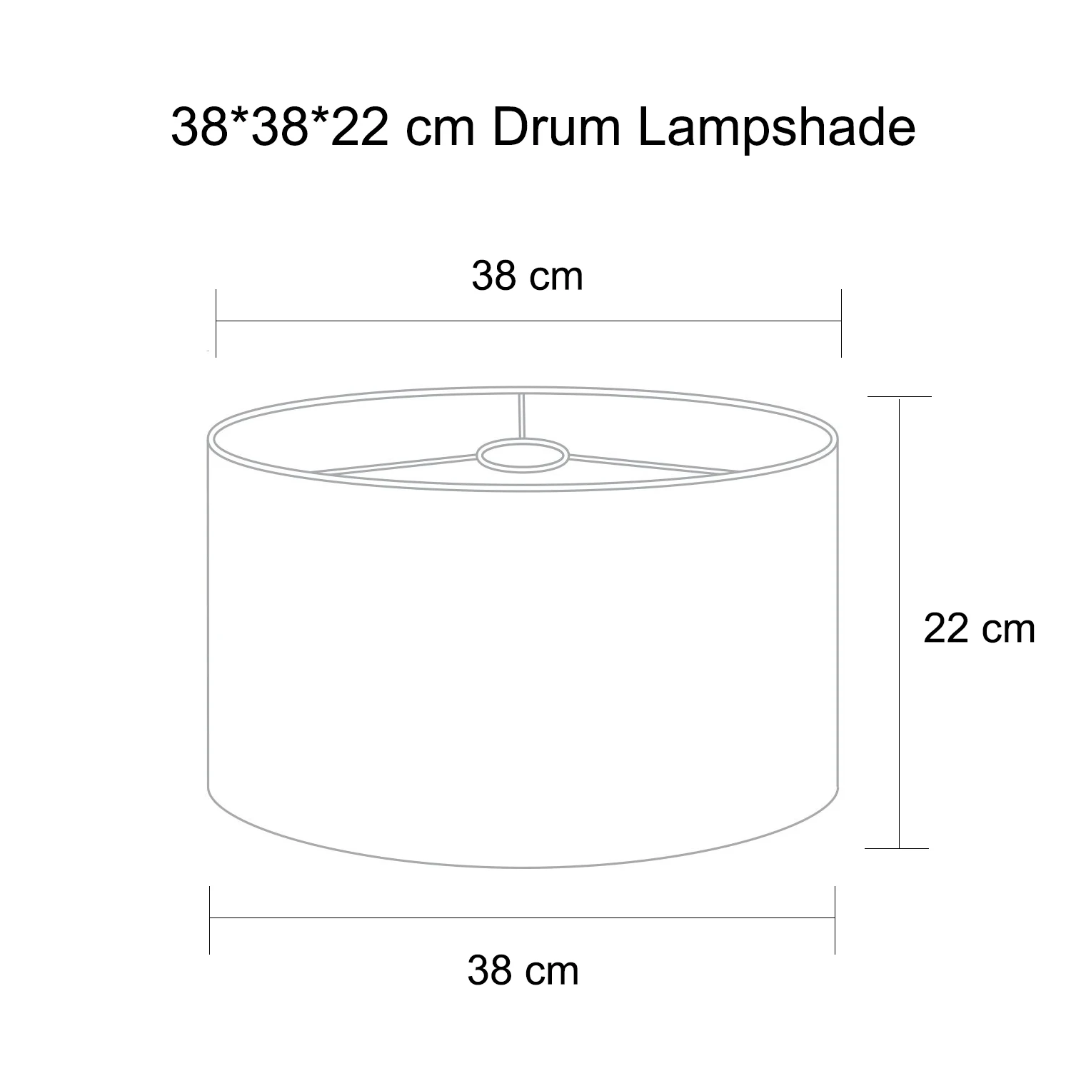 Floor Lamp Lampshade Drum Lampshade 38x38x22 Cm Decorative High Quality Special Lampshade Fabric and Metal internal Components lamp covers shades