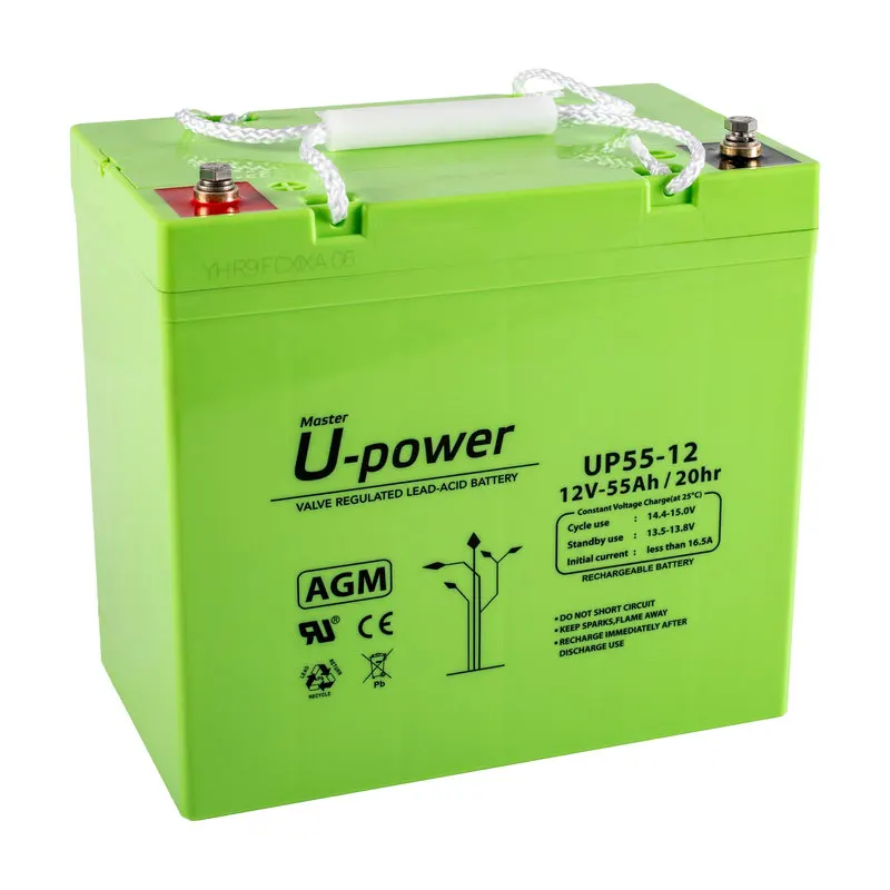 U-Power UP55-12 12V 55Ah بطارية رصاصية قابلة لإعادة الشحن: تقييم ونصائح للاستخدام الأمثل