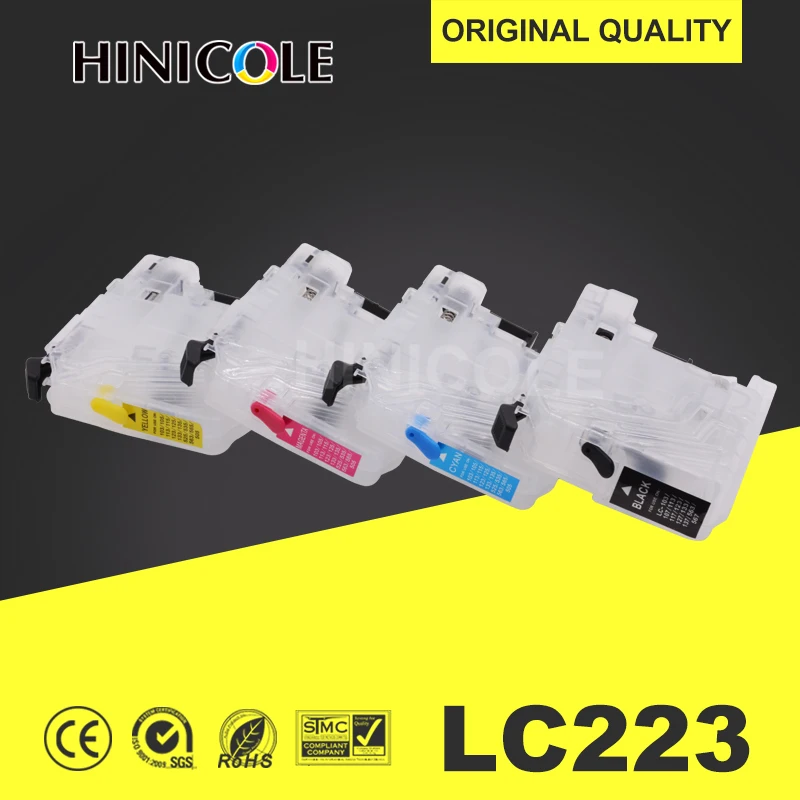 

Hinicole Refill Printer Ink Cartridge For Brother LC223 XL Compatible For LC 225 221 227 229 223 MFC-J4420DW J4620DW J4625DW