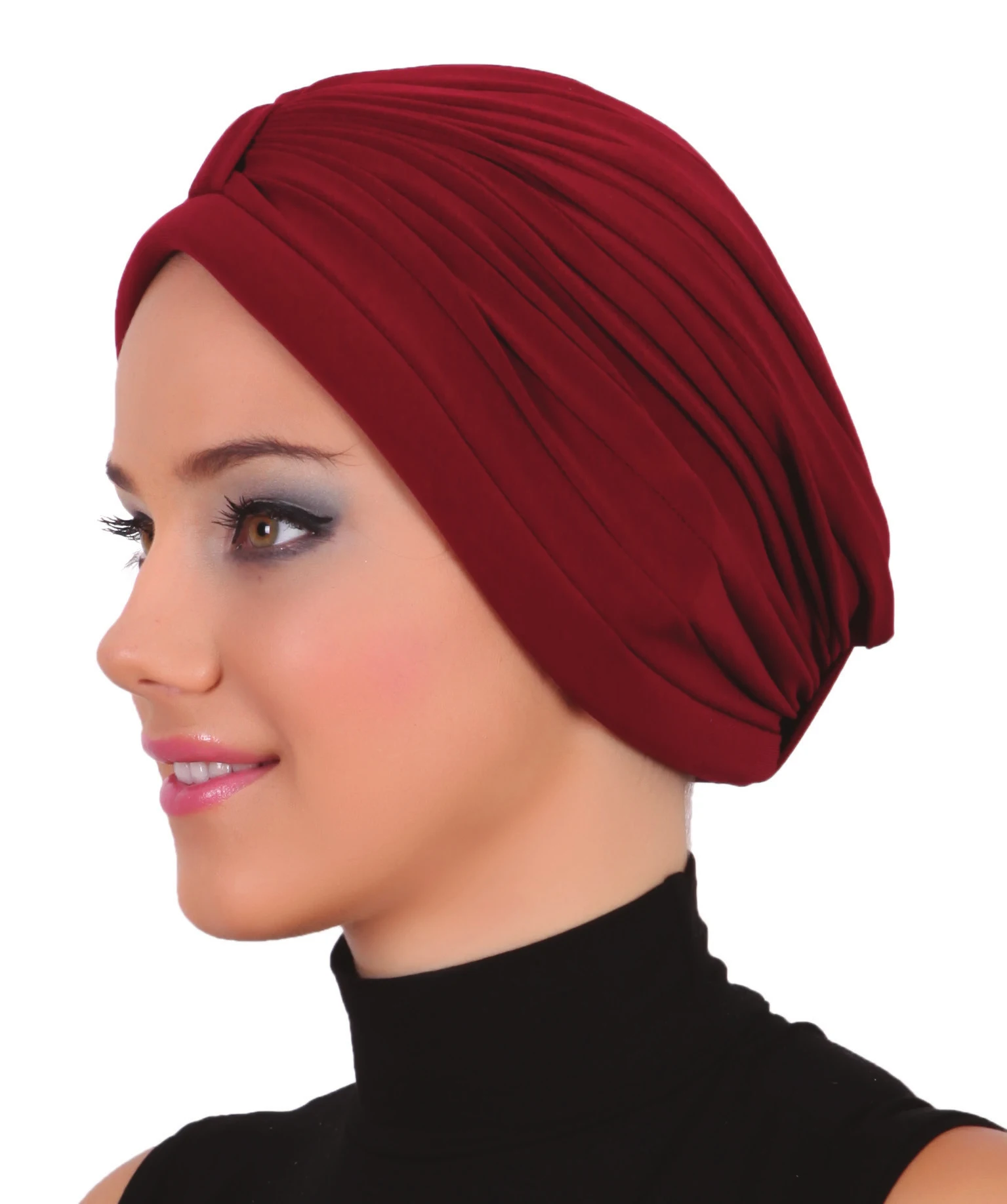 

2022 New Fashion Banded Ready Made Turban Hijab Bonnet Scarf Cancer Cap Special Women Product Beret Bandana Shawl Muslim Chemo All Season Rib Bead Pool