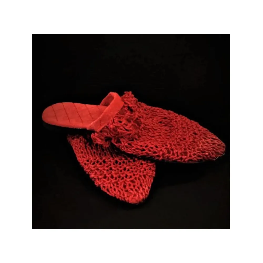 SRO Design Suede Raffia Babouche Slippers-Khaki Camel Red Creative Organic Chic Elegant Gracious Stylish Classy