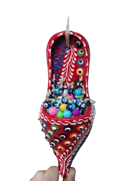 Big Size Turkish Ceramic Wall-Door Hanger With Turkish Evil Eye Concept