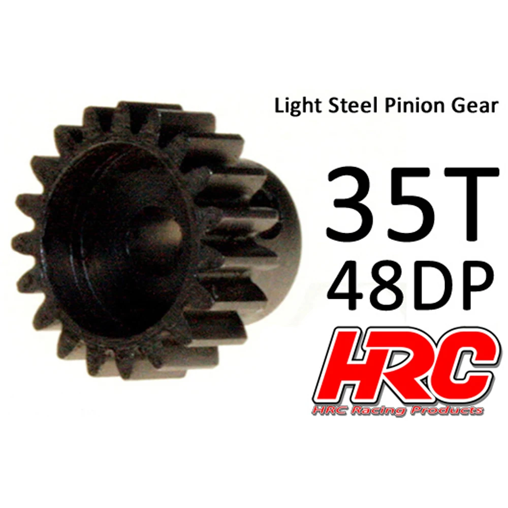 Pinion 35T, Pitch 48dp for RC cars (HRC74835). Pinion Gear Steel - Light. Pinion 35 teeth. Rc car Pinion