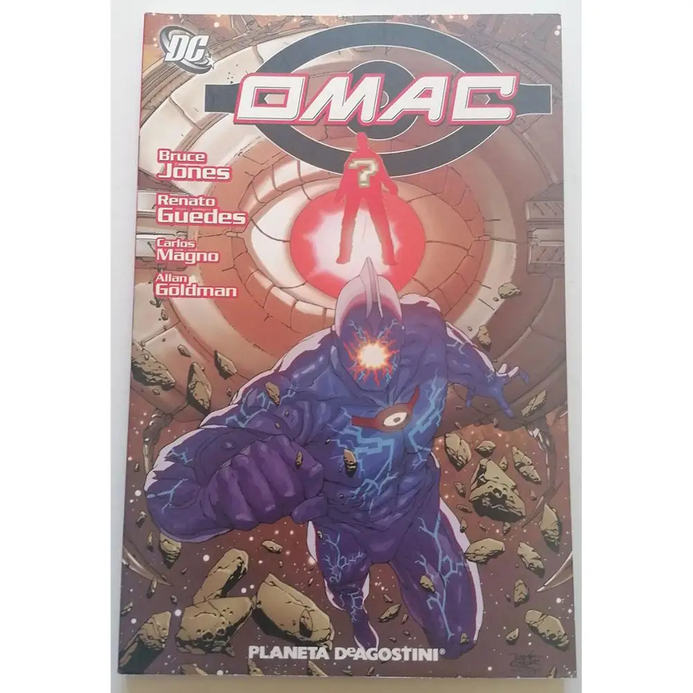 OMAC, ED PLANETA, DC, author BRUCE JONES, year 2007, COMIC BOOK in Spanish, novel GRAFICA, TEBEO, American,