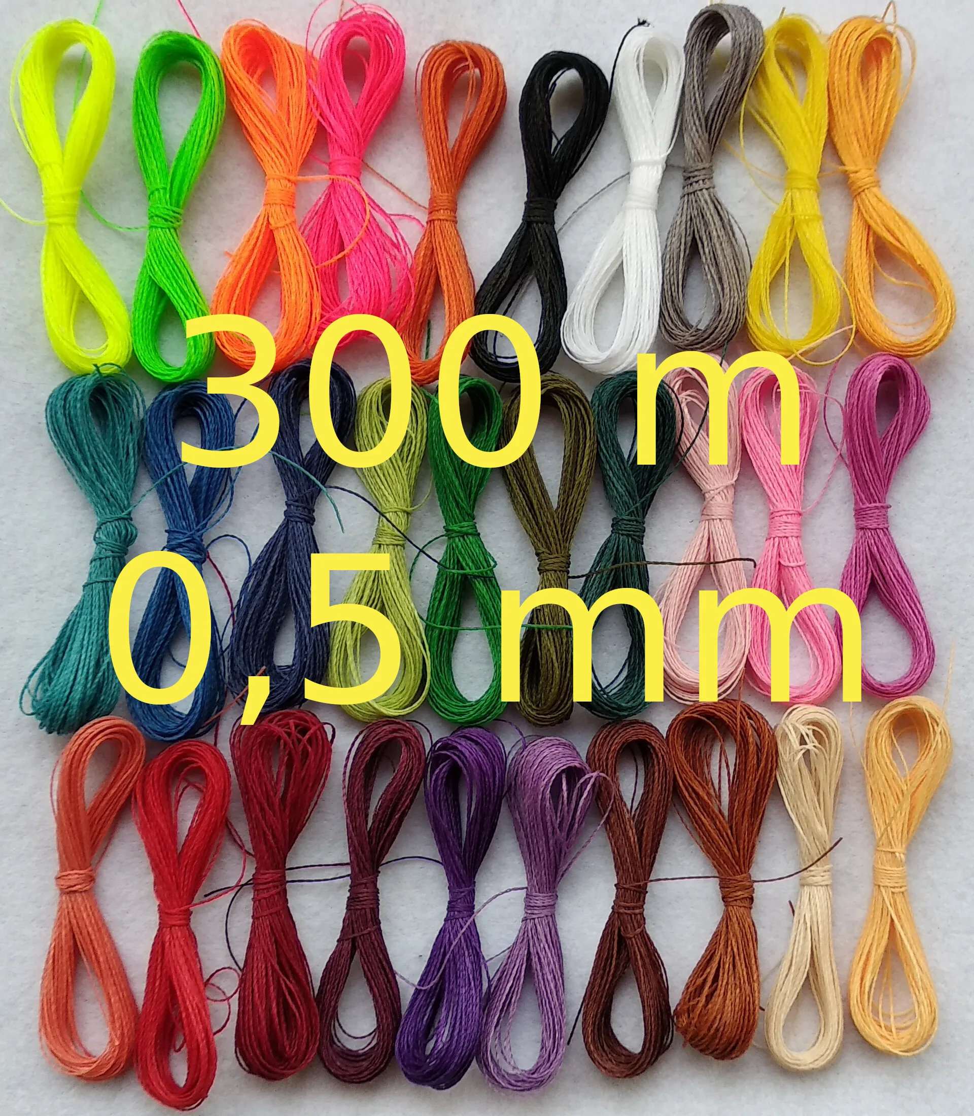 Linhasita-Kit Fio Encerado para Costura, Fio para Fazer Pulseiras, Macramé, Micromacramé, DIY, Fio para Fazer Pulseiras, Macramé, Caixa De Linhas De Costura, 30 Cores, 0.5mm Diâmetro fios para bordar, linha do bordado