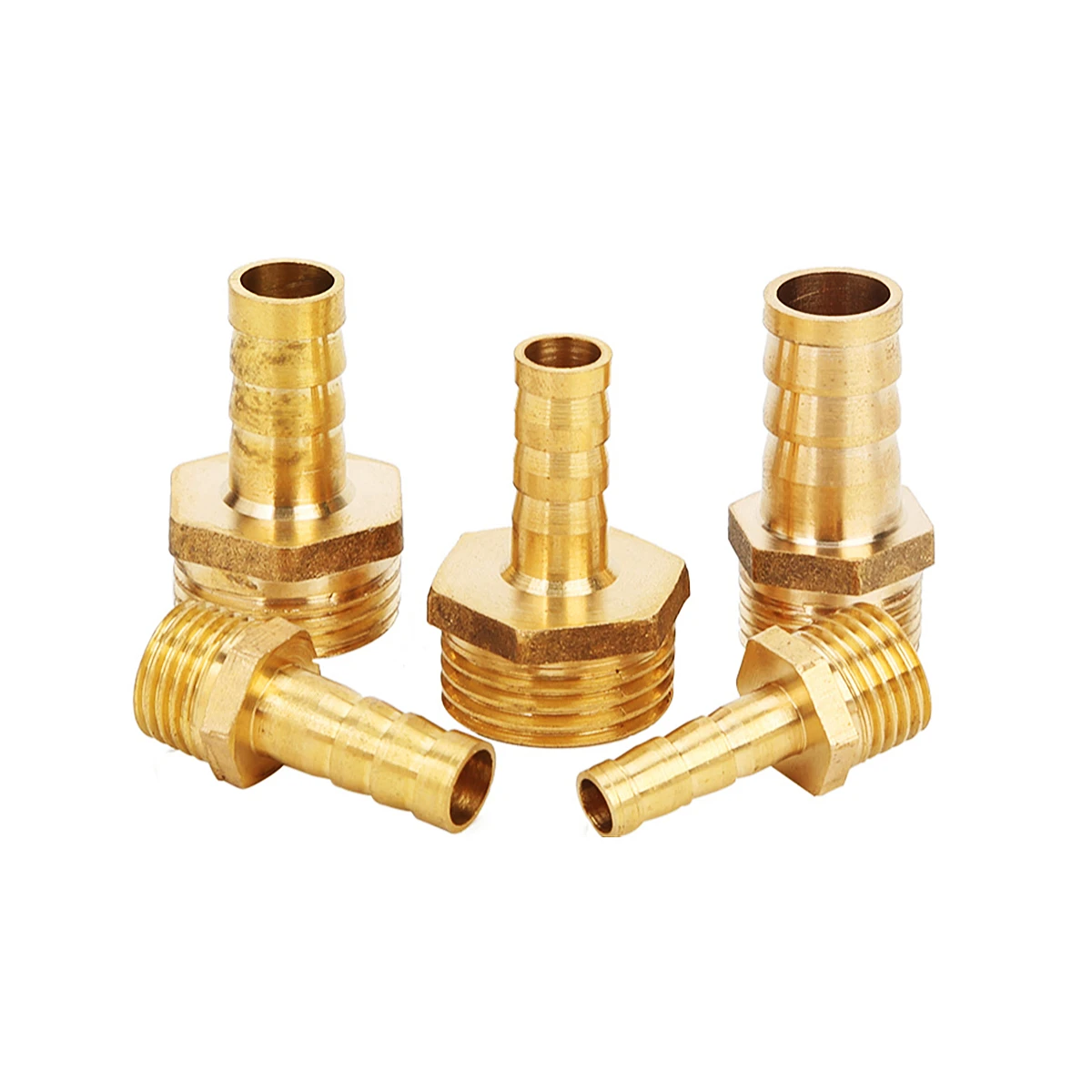 1/5/10PCS Brass Pipe Fitting 6/8/10/12/14/16mm Hose Barb Tail 1/8\