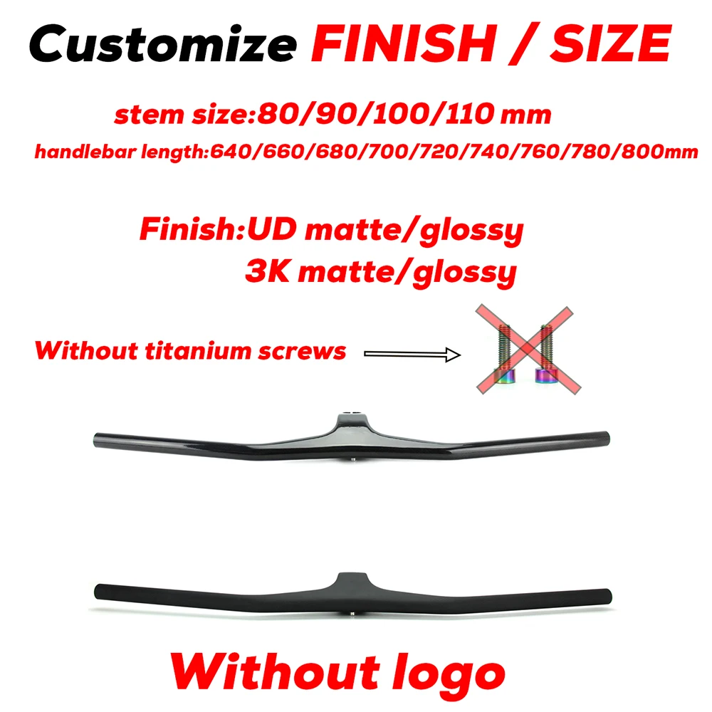 Ullicyc mtb Lenker und Vorbau 28,6 mm-17Degree Carbon integrierter Cockpit lenker für Mountainbike 660 ~ 800mm Fahrrad teile