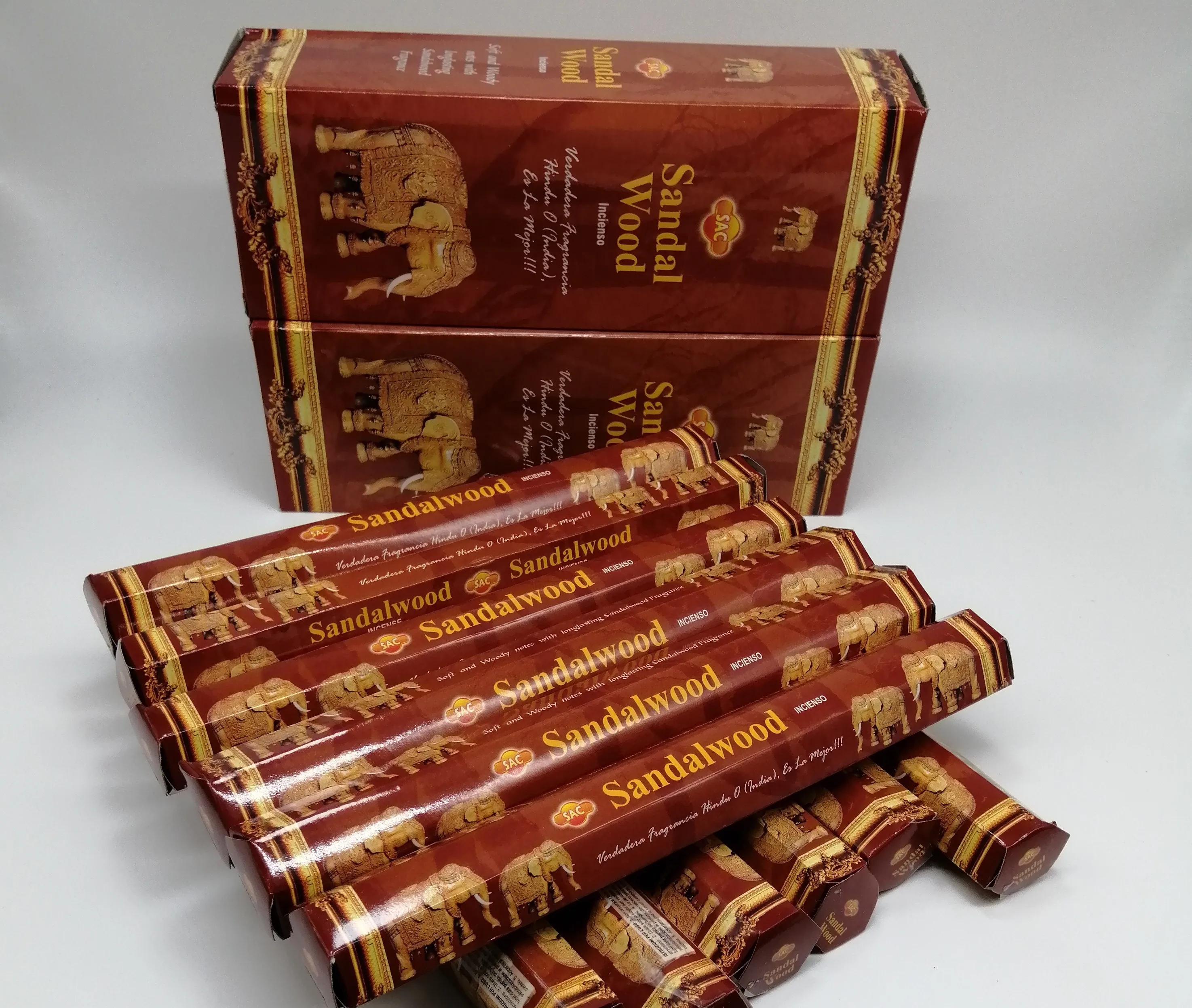 Sandalwood incense on rods 12 boxes of 20 grams each total 240 grams/incense sticks