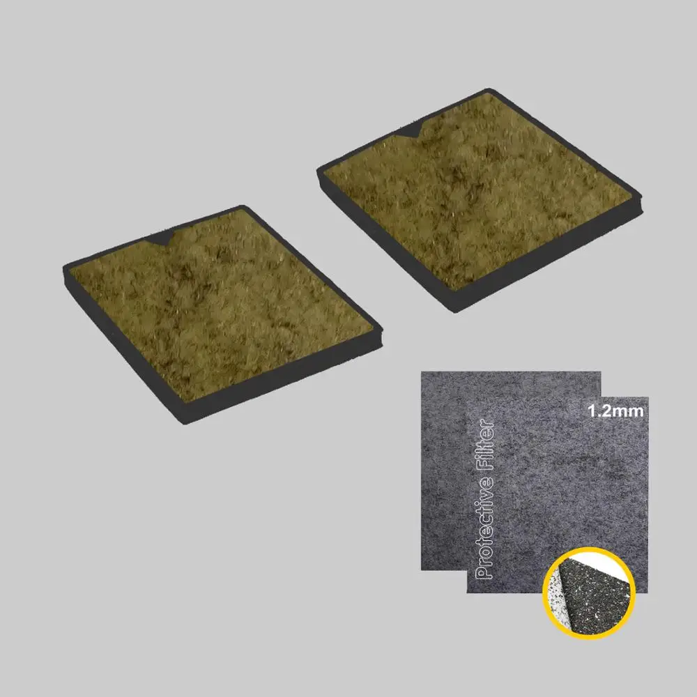 다양한 밀레 DKF 15-1 호환 추출기 후드 + 실버 이온 보호용 냄새 필터 2 개, 활성탄 포함