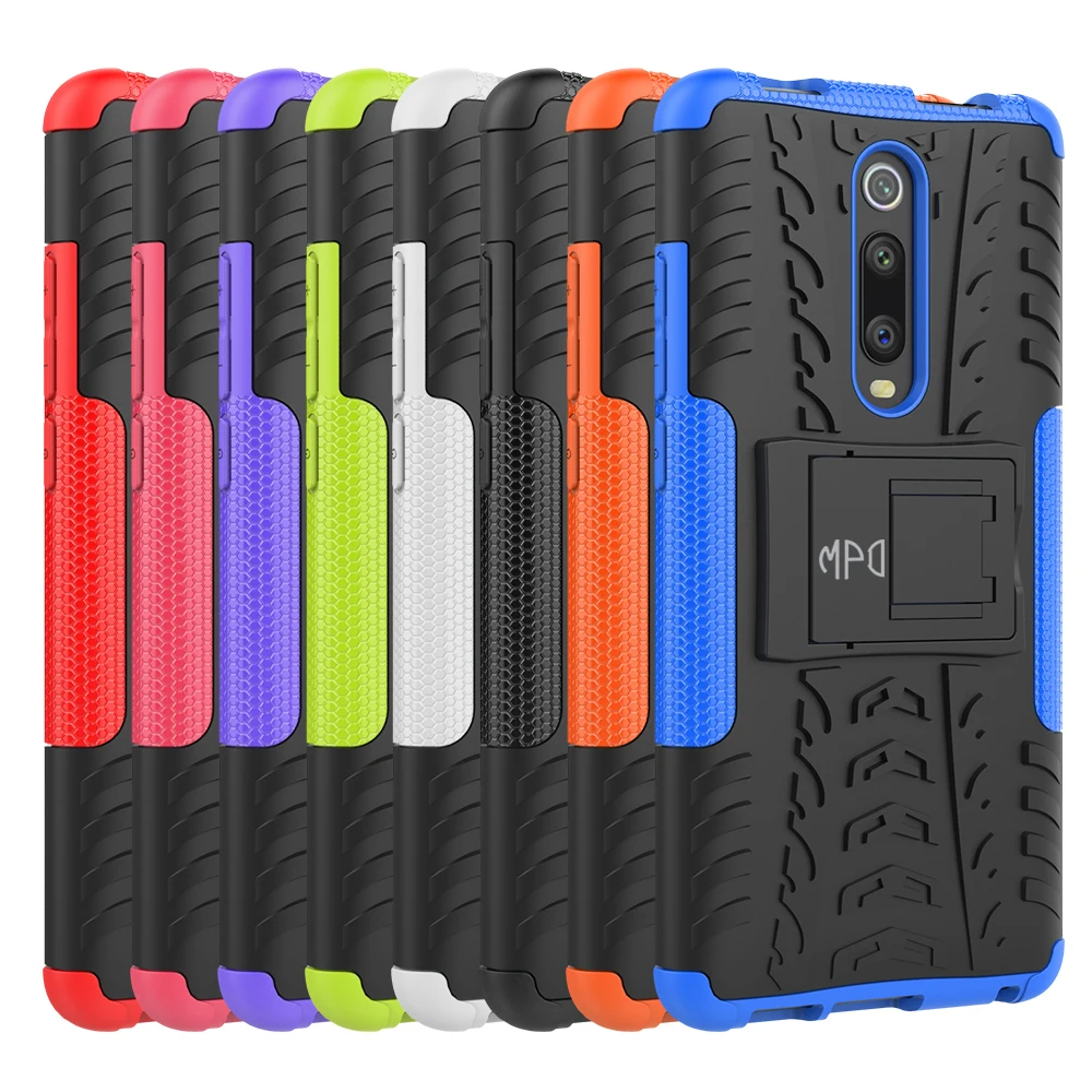 Case Compatible with stand for Xiaomi Mi 9T / Mi 9T Pro Case Anti-knock Armor Original Rugged Armor Phone Case