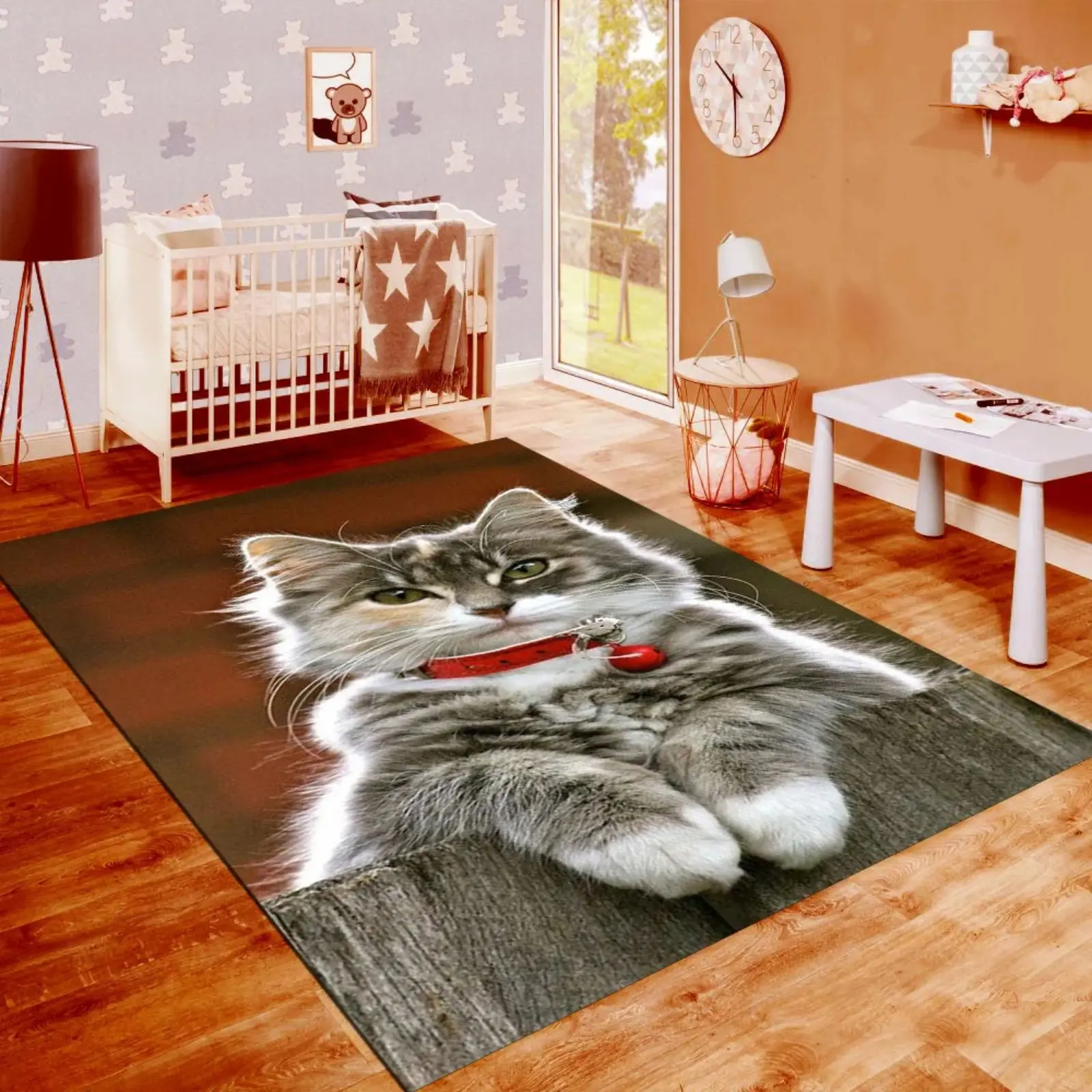 

Fun Cat Patterned Kid Room Carpet Rug Tateme Tatami Mat Decoration Bedroom Decor Quarto Kilim Lightning Mcquenn