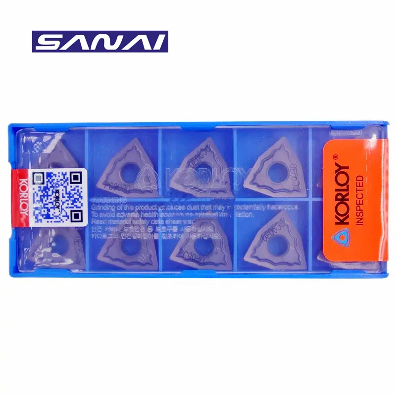 SANAI CNC Carbide Insert WNMG080404 HA PC5300 Lathe Turning Blade Cutting Tool Machinery Turning Tool Insert