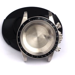 Watch Case Kit for Valjoux 7750 Movement Can DIY TMC 9420 Lug 20mm with Black Bezel 316 Stainless Steel