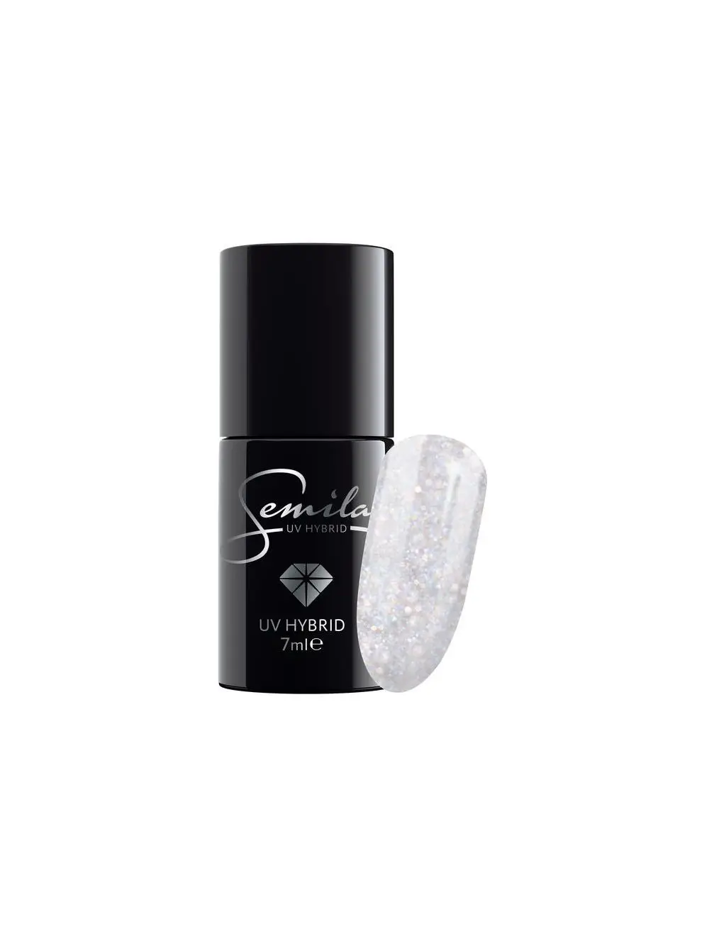 Semilac Majesty Waltz 185 semi-permanent coverage, UV hybrid nail polish texture Gel