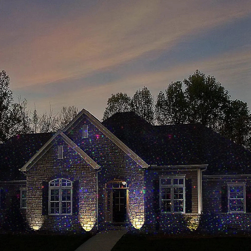 Multi Function Rotating Falling Snow Projector for Xmas Moving Points Landscape Lights for Home Yard Garden Wedding Show Club