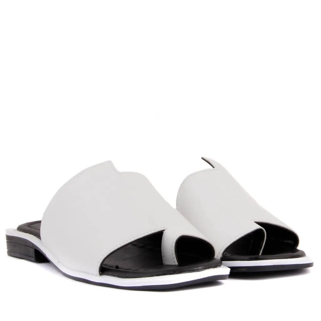 Moxee-Colore Bianco DELLE Donne Sandali Infradito