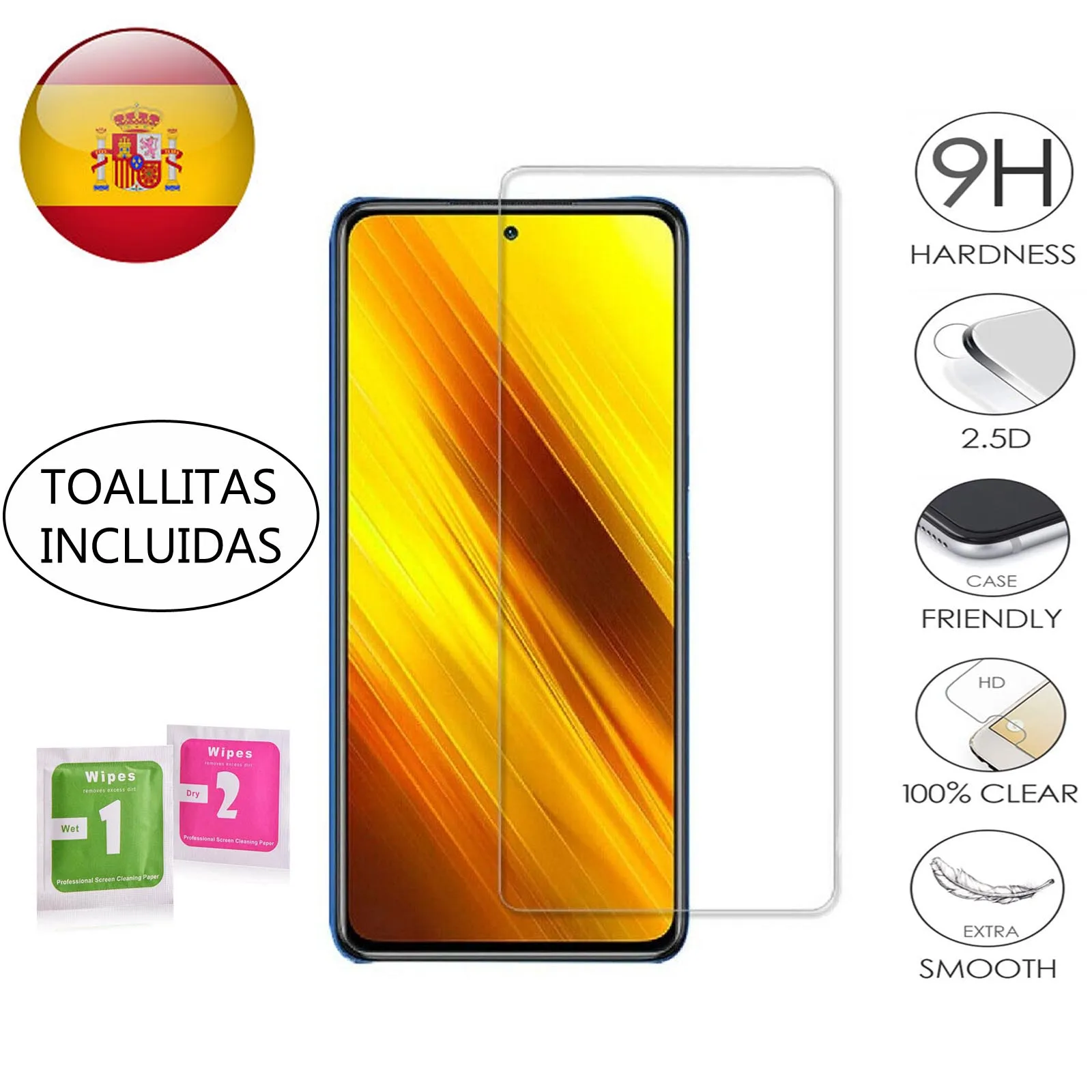 Temprered Glass Screen Protector For  Xiaomi Poco X3 NFC Poco X3 NFC Premium tempered glass protector screen