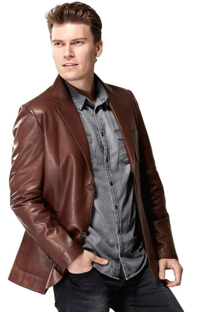 Morazzi Blazer giacca in pelle da caffè originale pelle di agnello autunno inverno 2022 Biker Slim Large Size muslimah