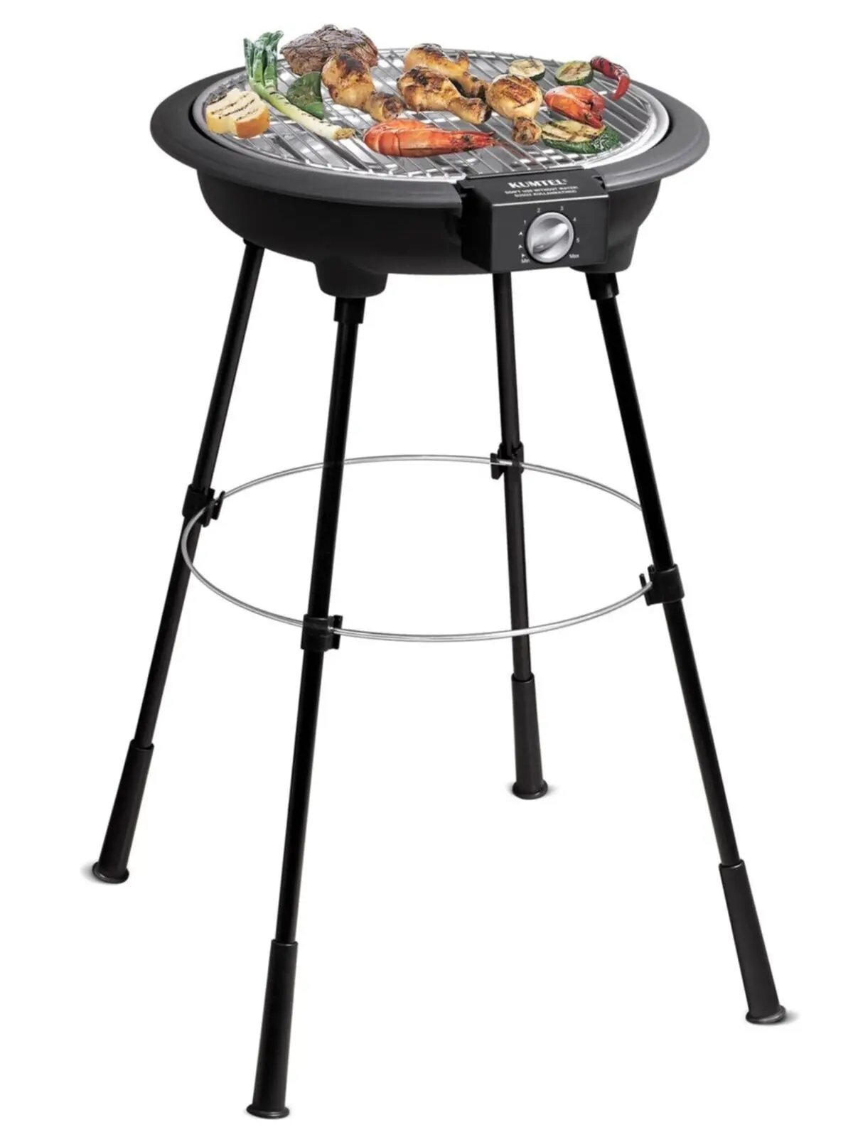 Electric Grill with Stand 2200W, Electric Barbeque Gridders Smokeless Nonstick Indoor Outdoor Kitchen Chefs BBQ Cooking Stove