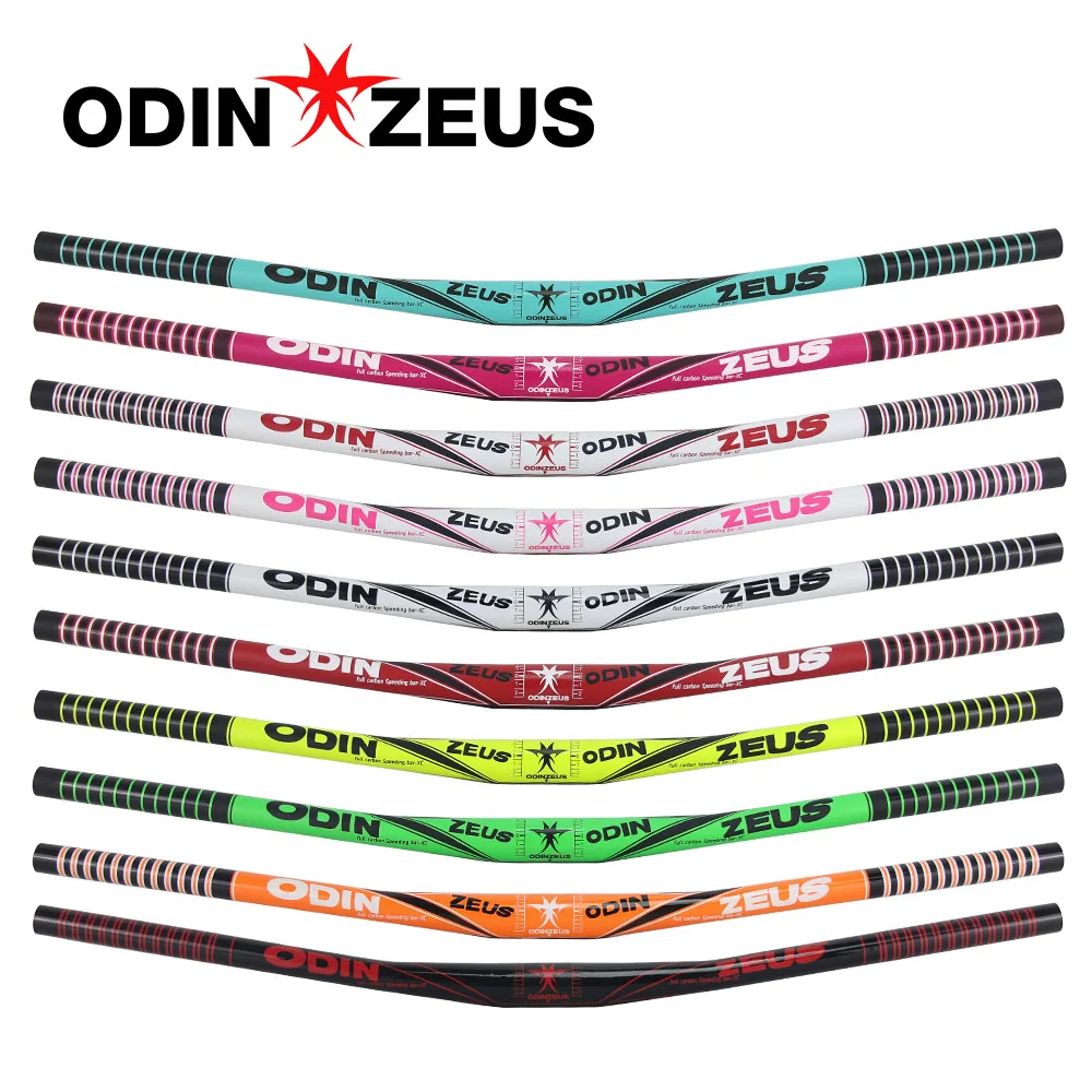 ODINZEUS-XC Full Carbon Fiber Mountain Bicycle Handlebar for Girls, MTB, BMX, 9 Degree Rise Bike Handlebar, 31.8mmx680-740mm