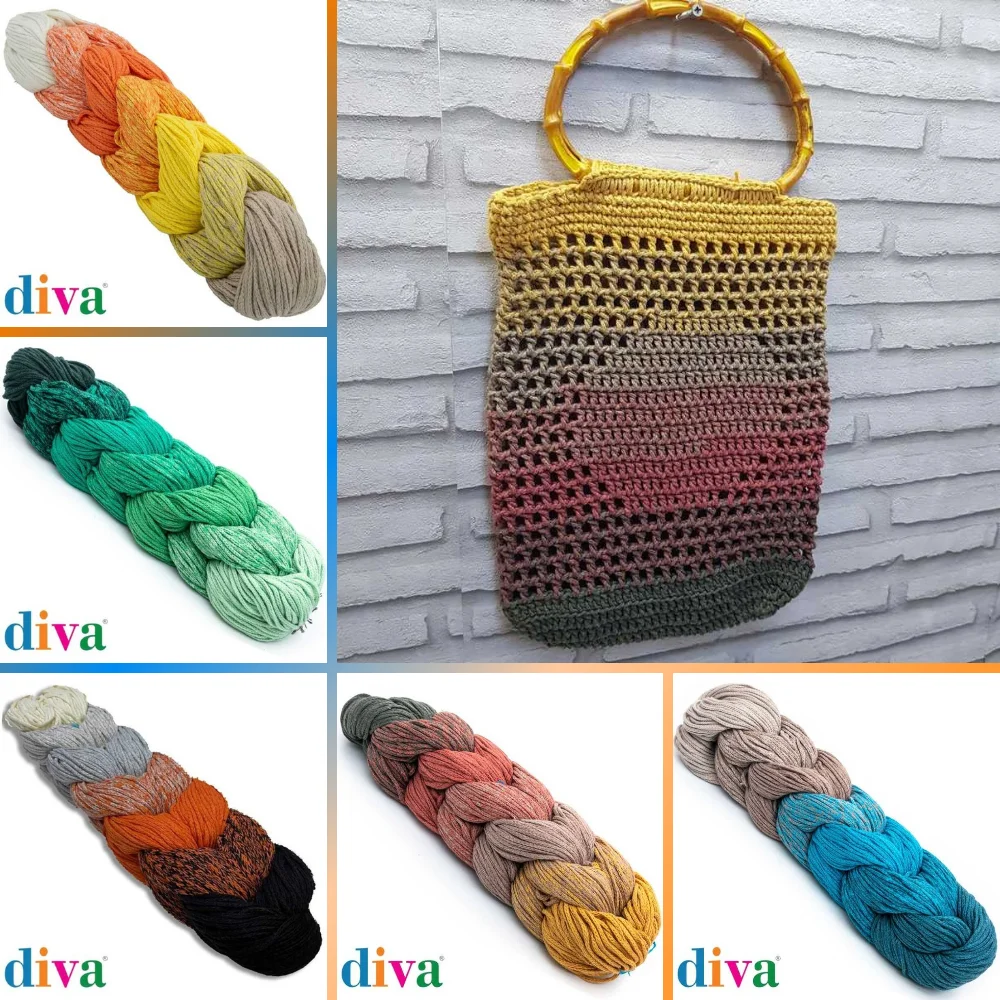 Patterned Cotton Macrame Puzzle Rope - 250g - 200m - Multicolor - Chain - 19 Color Options - Door and Wall Decorations, Bag, Pillow, Party, Wedd, Thread, Hammock, Home Textile, Swing, Amigurumi, Cord - DIY