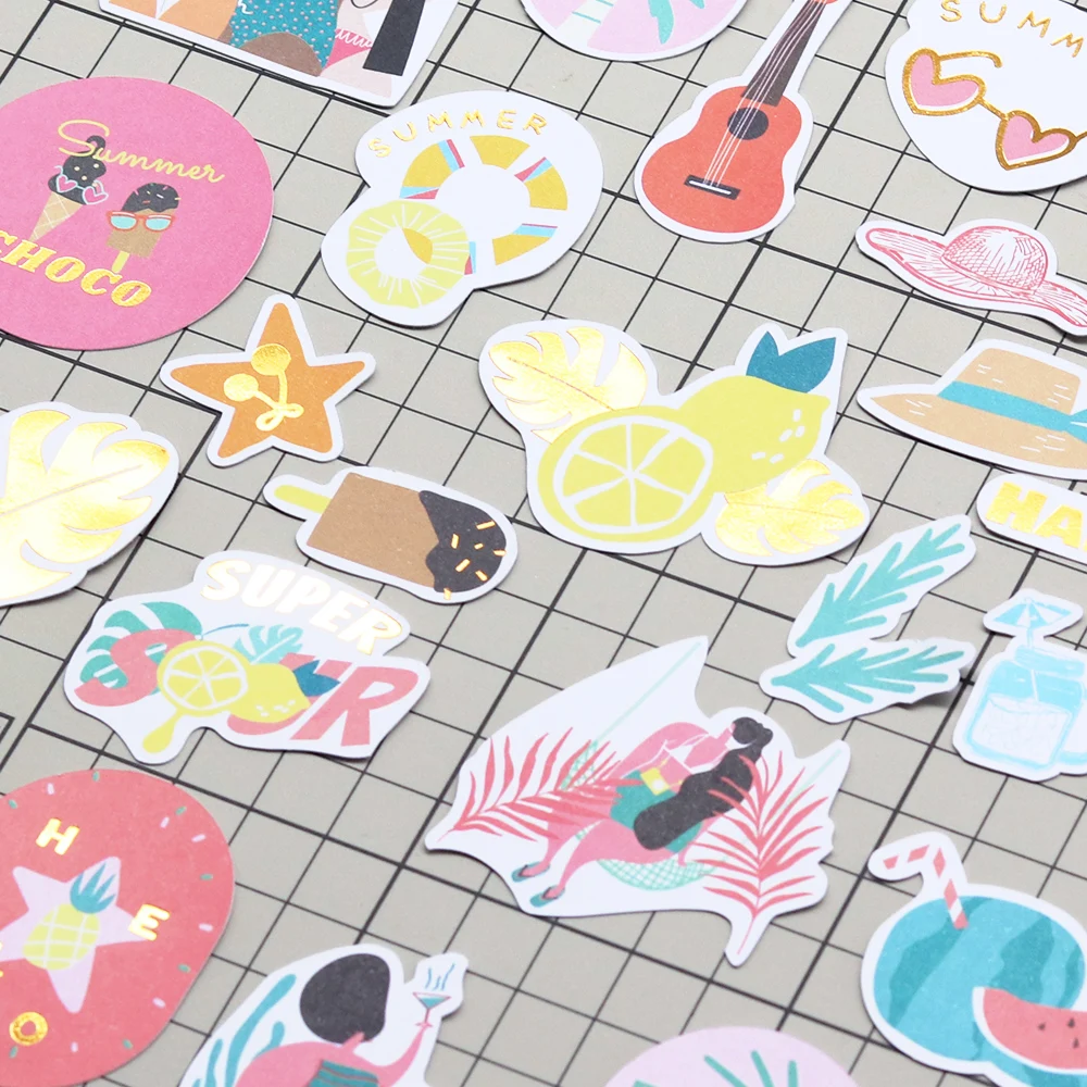 Creative Path 130 Stück Aloha Summer Scrapbooking Stanzformen Ephemera Strandurlaube Früchte Papierstanzformen für Journaling DIY Bastelarbeiten – Detail 6