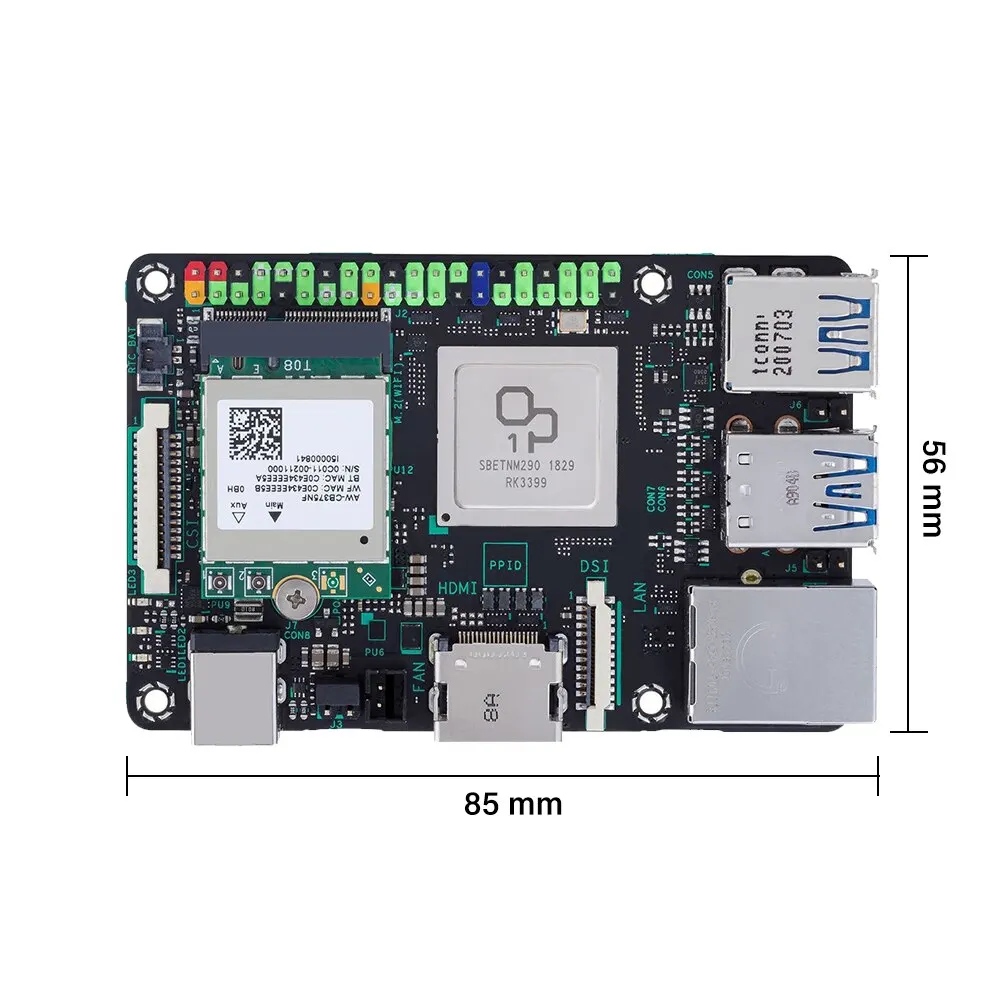 ASUS Tinker Board 2S 4GB Rockchip RK3399 an Single Board Computer/SBC Support Android 10/Ubuntu Tinkerboard 2S / Tinker2S