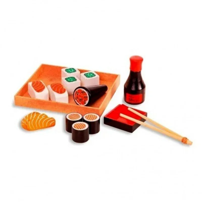 Wooden Food Collection-Sushi Kit 16 Pieces-Newart