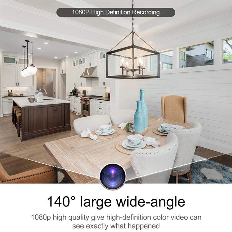 Mini reloj con cámara de 1080P, Control HD WIFI, gran angular, visión nocturna IR, alarma, videocámara DVR, cámara de vigilancia para el hogar
