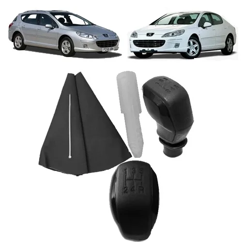 GEAR SHIFT KNOB (SPORTS BLACK TYPE) & GEAR SLEEVE VERJUICE is the PEUGEOT 407 2004- 7589.E3-7589.TV-1606402080 & 16088722ZD