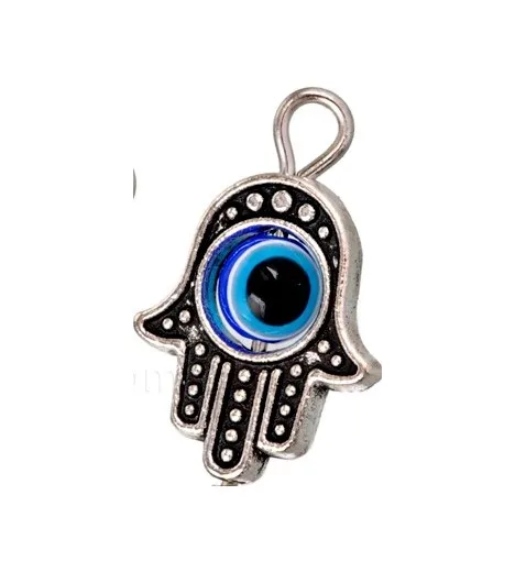 FATIMA hand with Turkish eye (evil eye amulet) 1cm