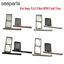 Sim Tray Holder For Sony Xperia XA1 Ultra Card Tray Slot Holder Adapter Socket Repair Part For Sony C7 G3221 G3212 Sim Tray Card