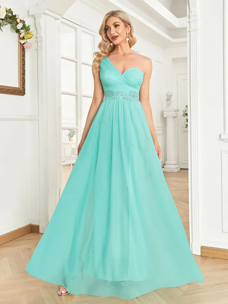 

Роскошные тюлевые вечерние платья макси с наклонными плечами и блестками, элегантное коктейльное платье русалки с завязкой на талии для свадебной вечеринки и вечеринки