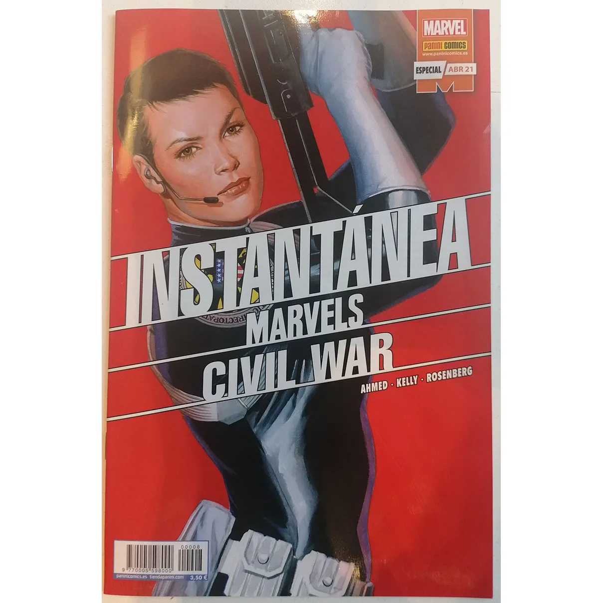 INSTANTANEA MARVEL N ° 7 CIVIL WAR, ED. PANINI, year 2021, author RYAN KELLY, Spanish comic BOOK, TEBEO, MARVELS