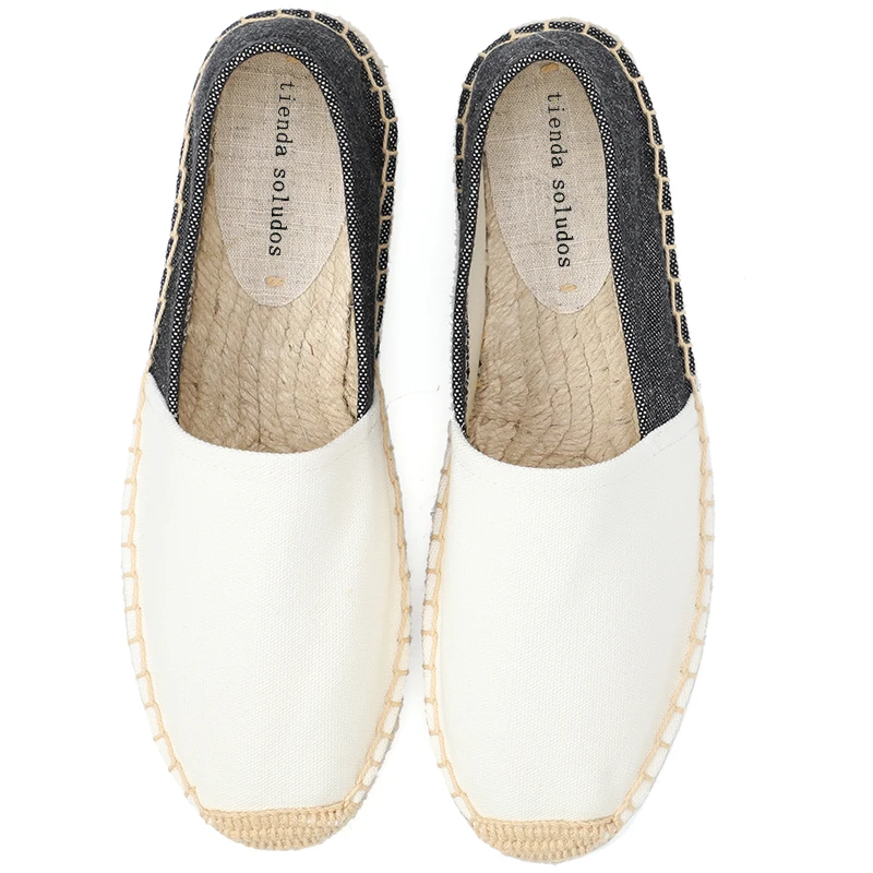 2021 Zapatillas Mujer Sapatos espadrillas appartamenti di tela scarpe comode Slip da donna mocassini da donna frange cucito guida