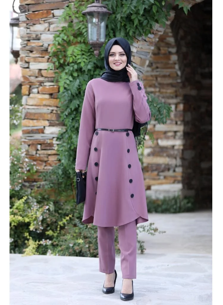 MC0035 Muslim long dress Muslim dress Pleated Dress Muslim women clothes Suit women's dress  women skirt Button detailing suit