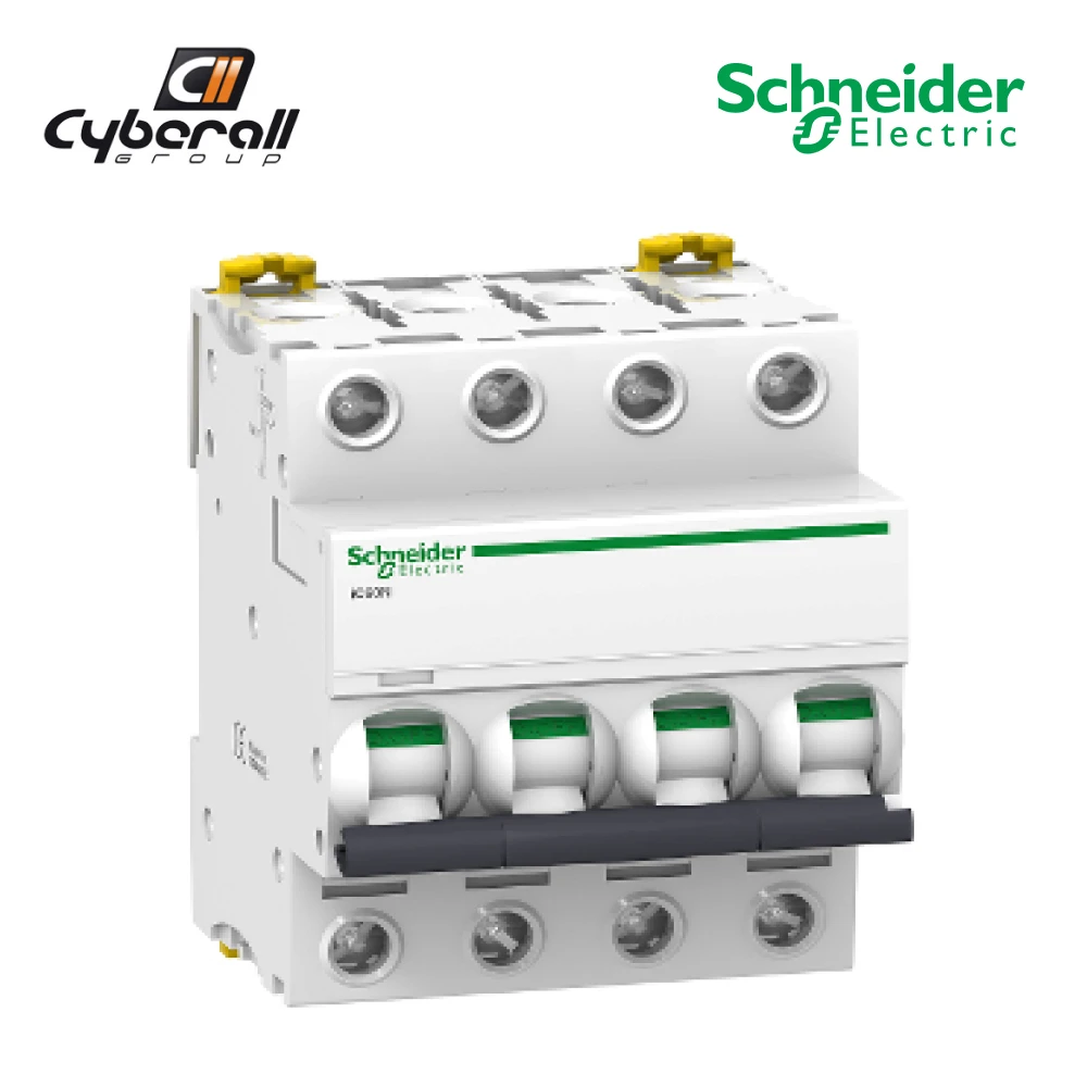 Schneider Electric-Cyberall-circuit breaker automatic magnetotermic range Acti 9 iC60N 4P 16A 20A 32A 40A and 63A - 6000 A references: A9