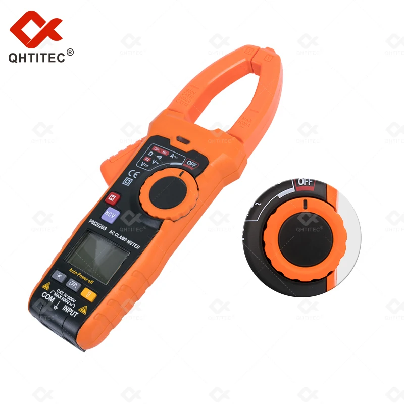 QHTITEC PM2028S Digital Multimeter LCD Display Auto Ranging AC DC Voltage Capacitance Ohm Diode Multimetro NCV Live Wire Tester